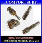 High Quality BNC / Q9 Connector For CCTV Use / Free soldering type